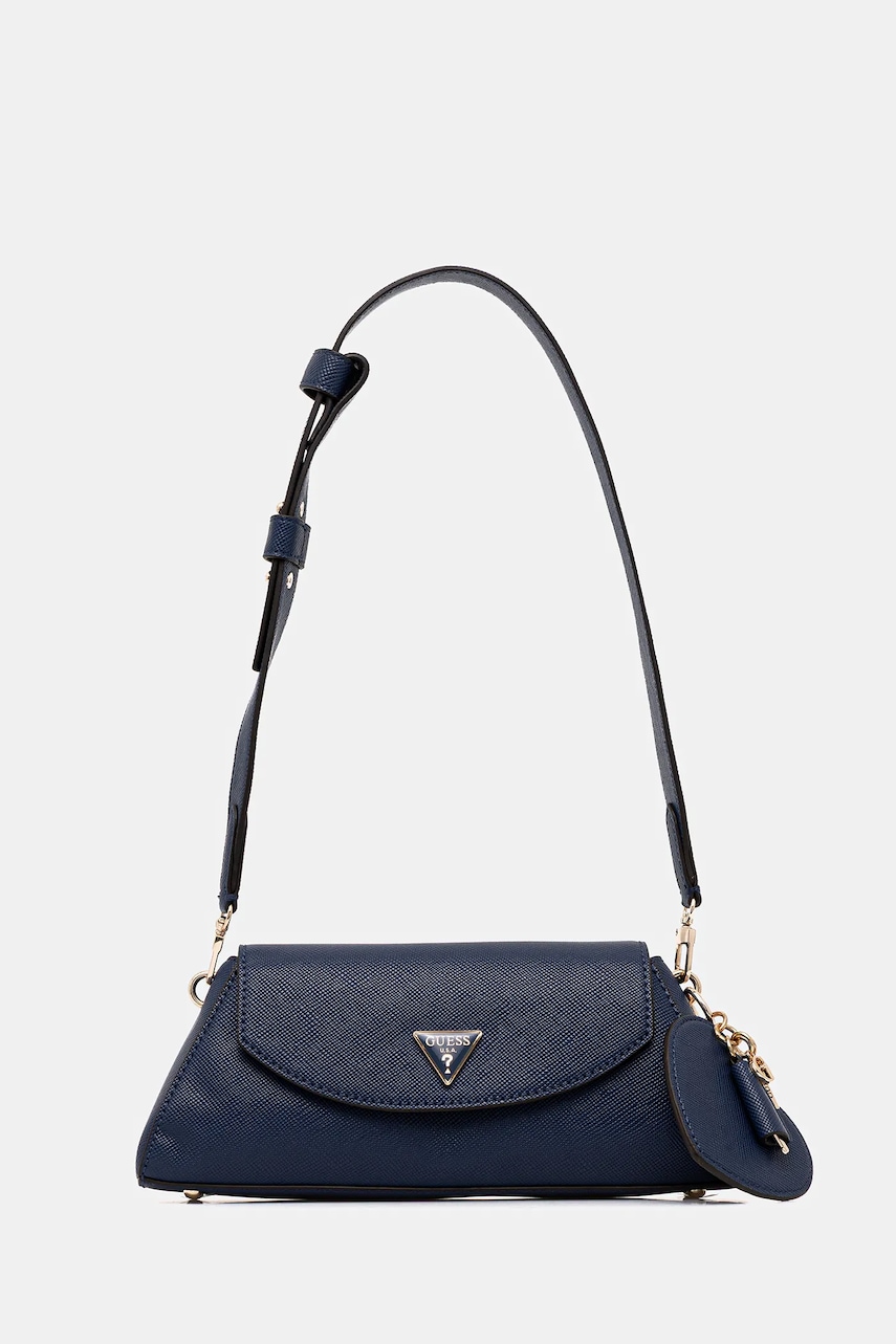 Kabelka Guess BOLENA tmavomodrá barva, HWZG92 07190