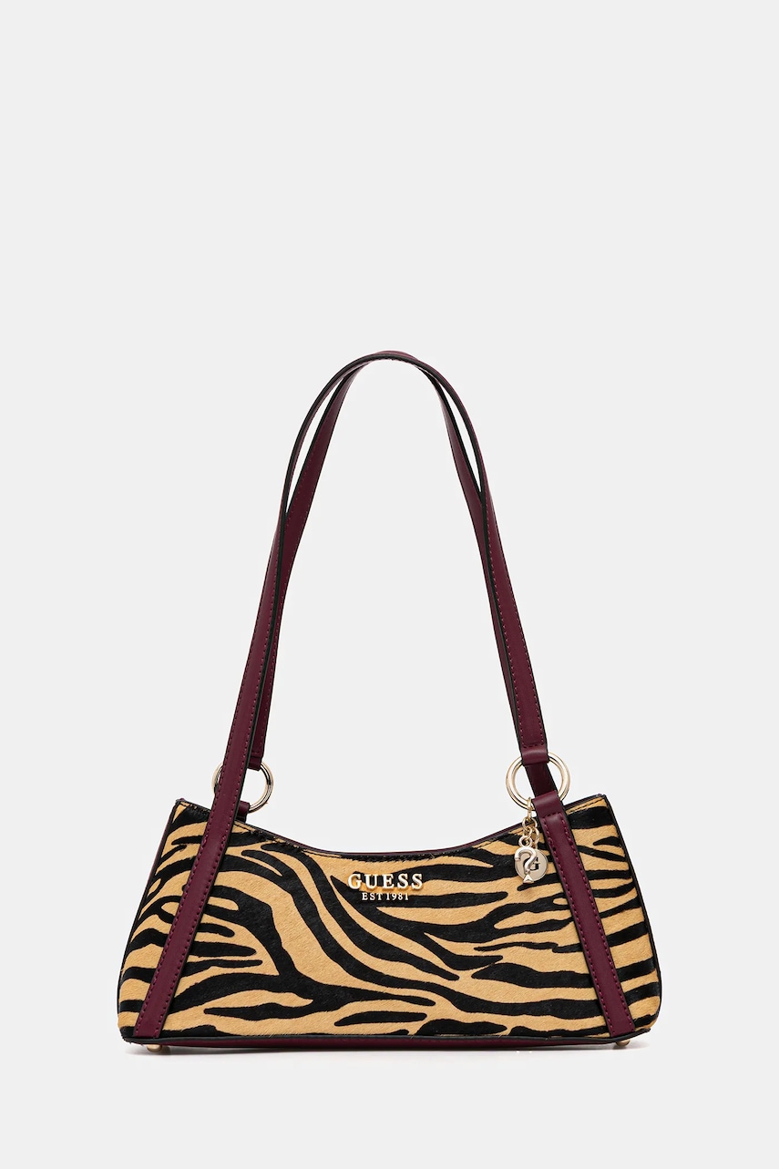 Levně Kabelka Guess DOMITILLA hnědá barva, HWZG75 29180