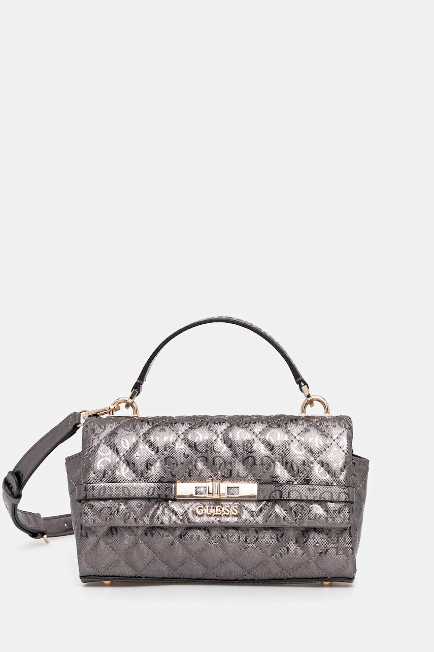 Levně Kabelka Guess IDRA stříbrná barva, HWGM81 57200