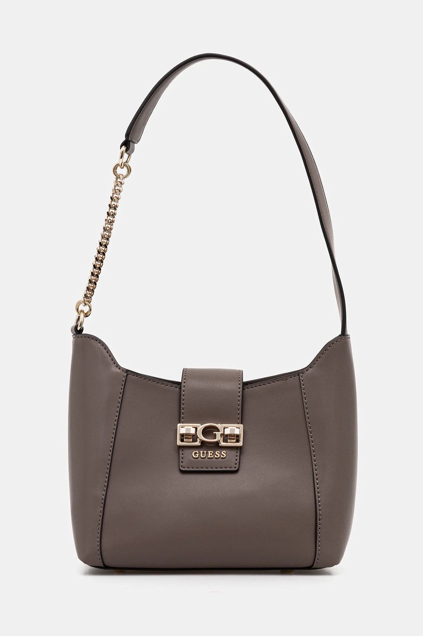 Levně Kabelka Guess JANE hnědá barva, HWVG98 91010