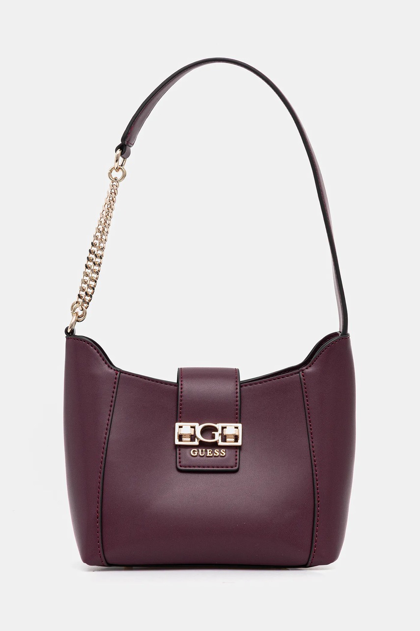 Levně Kabelka Guess JANE vínová barva, HWVG98 91010