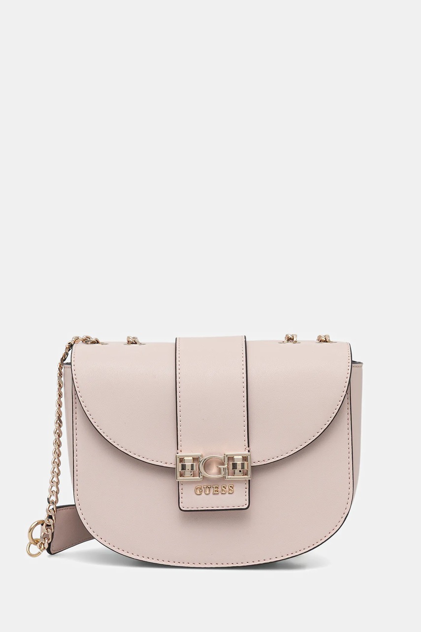 Levně Kabelka Guess JANE růžová barva, HWVG98 91210