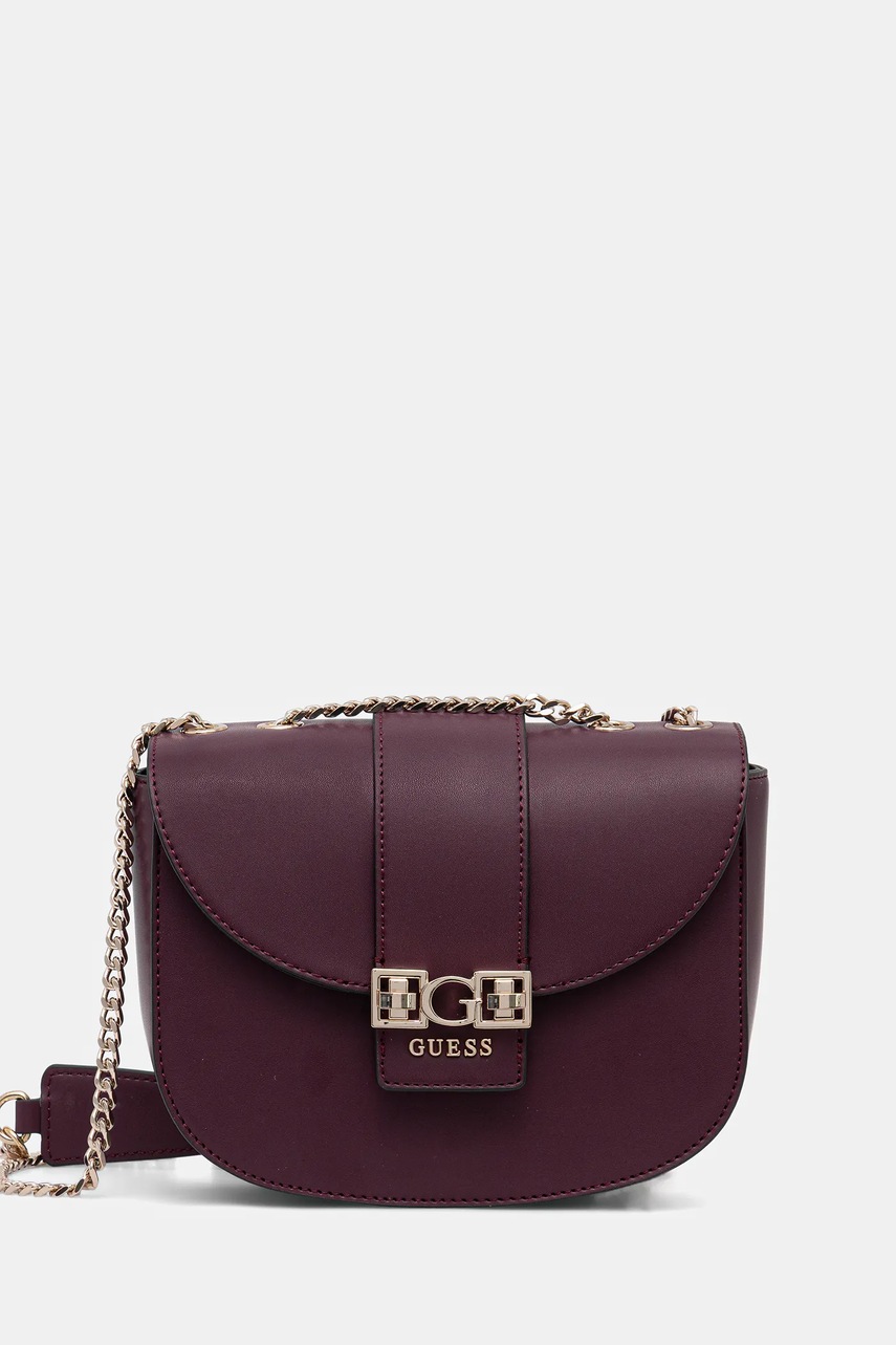 Levně Kabelka Guess JANE vínová barva, HWVG98 91210