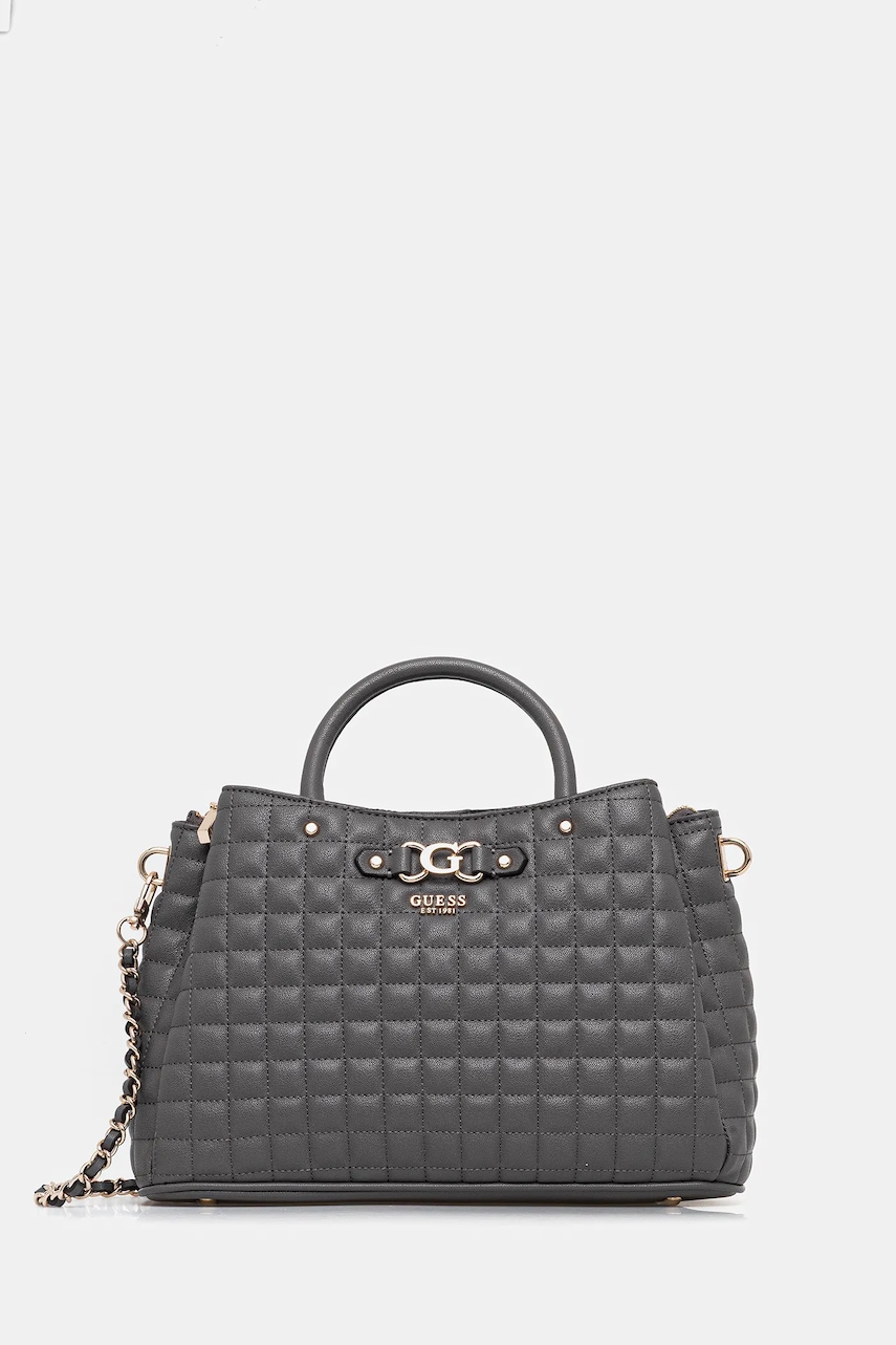 Levně Kabelka Guess NADIRA šedá barva, HWQG84 24060