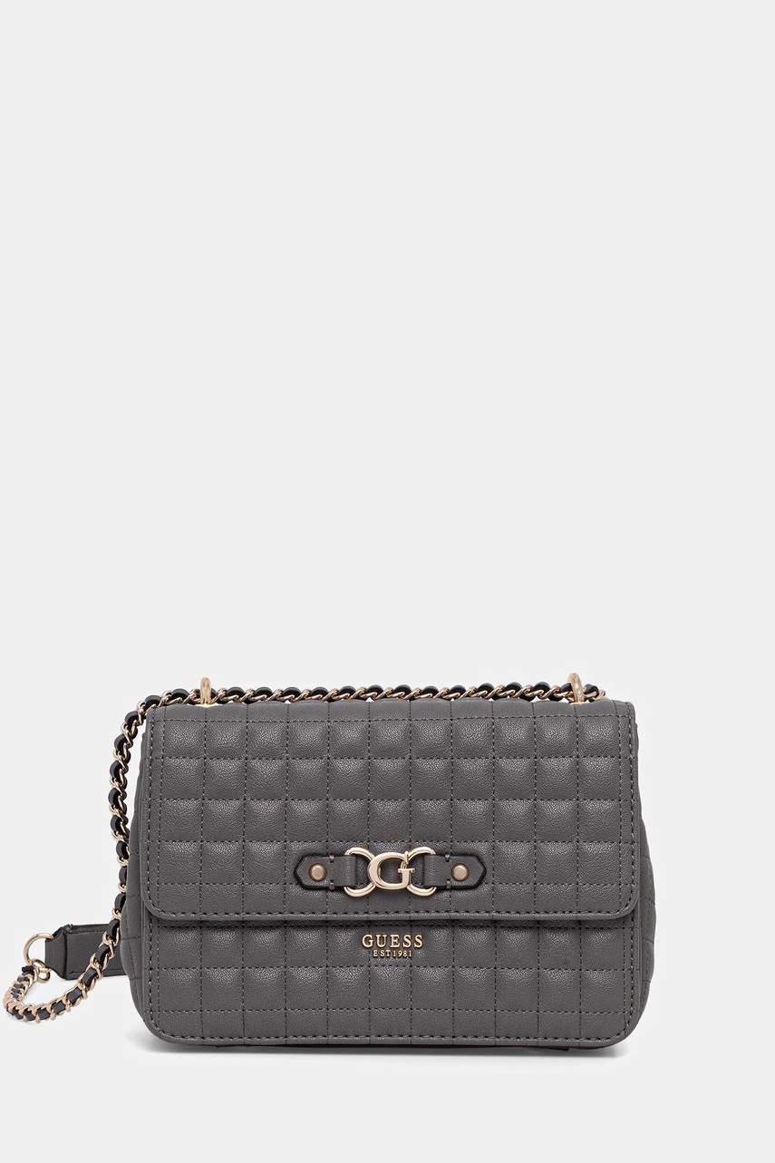 Levně Kabelka Guess NADIRA šedá barva, HWQG84 24210