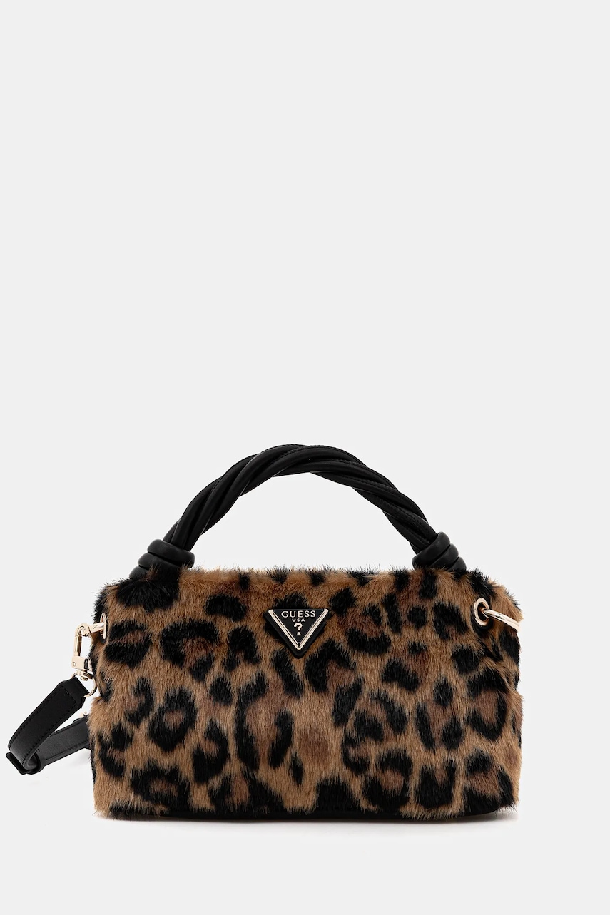 Levně Kabelka Guess SHAIDA hnědá barva, HWLO81 43110