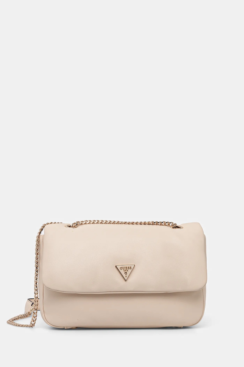 Levně Kabelka Guess SUNETRA béžová barva, HWNG75 34210