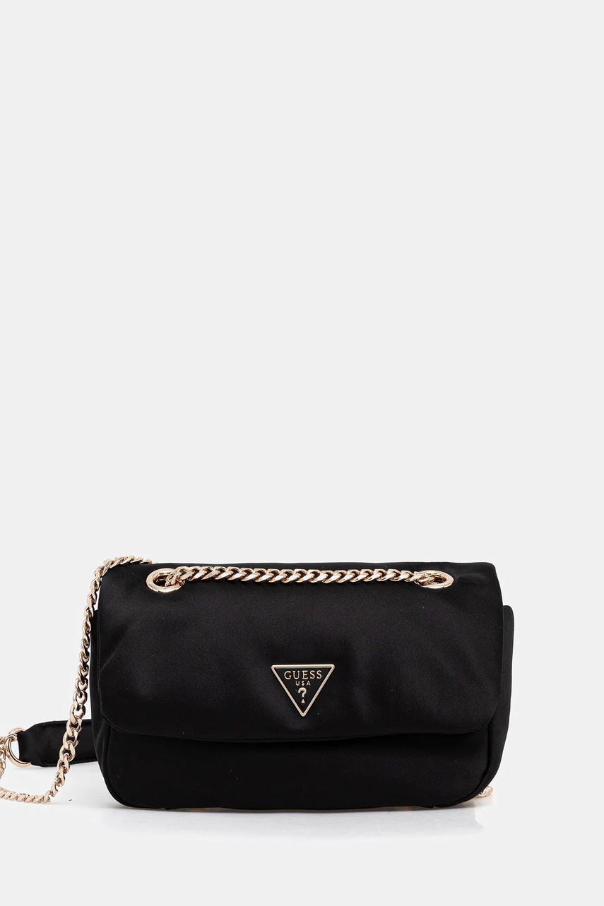 Levně Kabelka Guess SUNETRA černá barva, HWSE75 34780