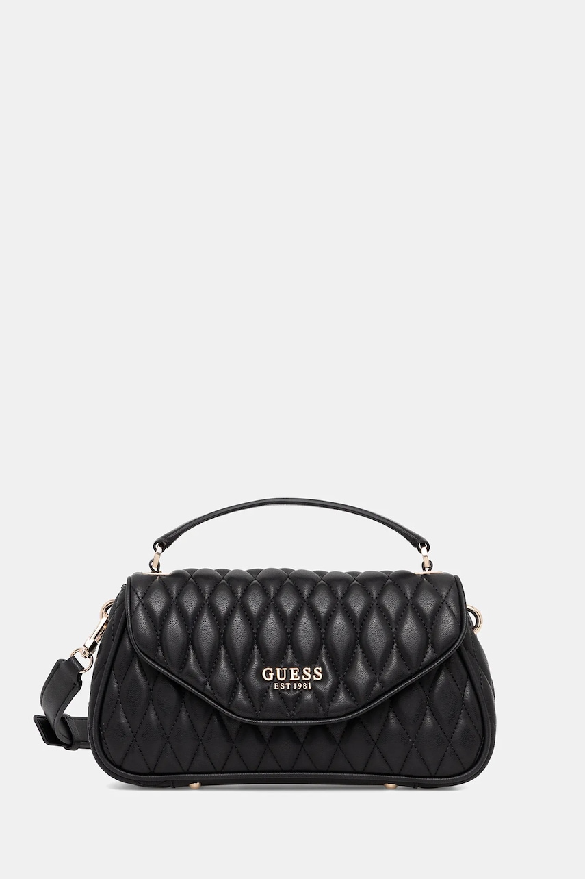Levně Kabelka Guess VALLA černá barva, HWQG81 22200