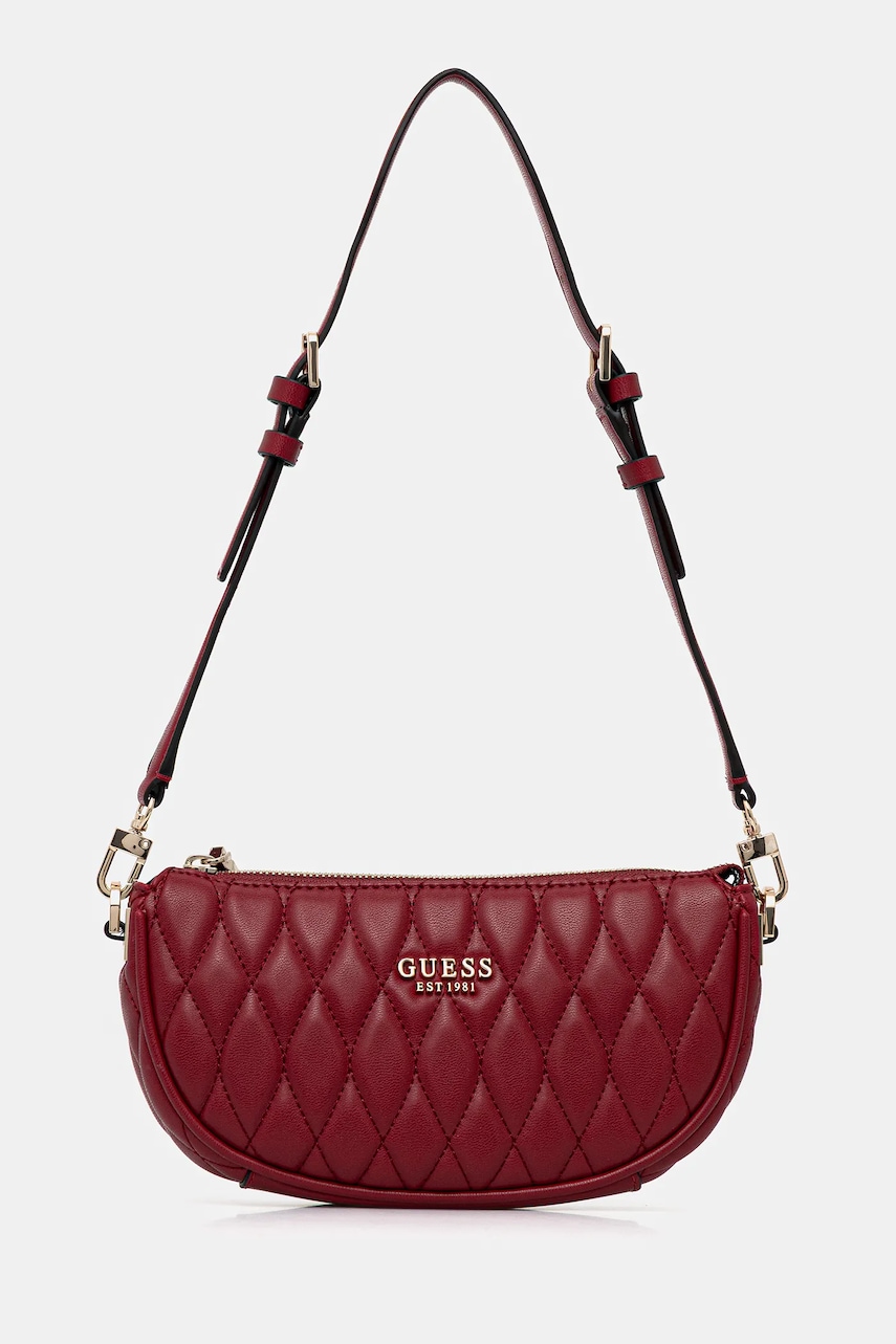 Levně Kabelka Guess VALLA červená barva, HWQG81 22720