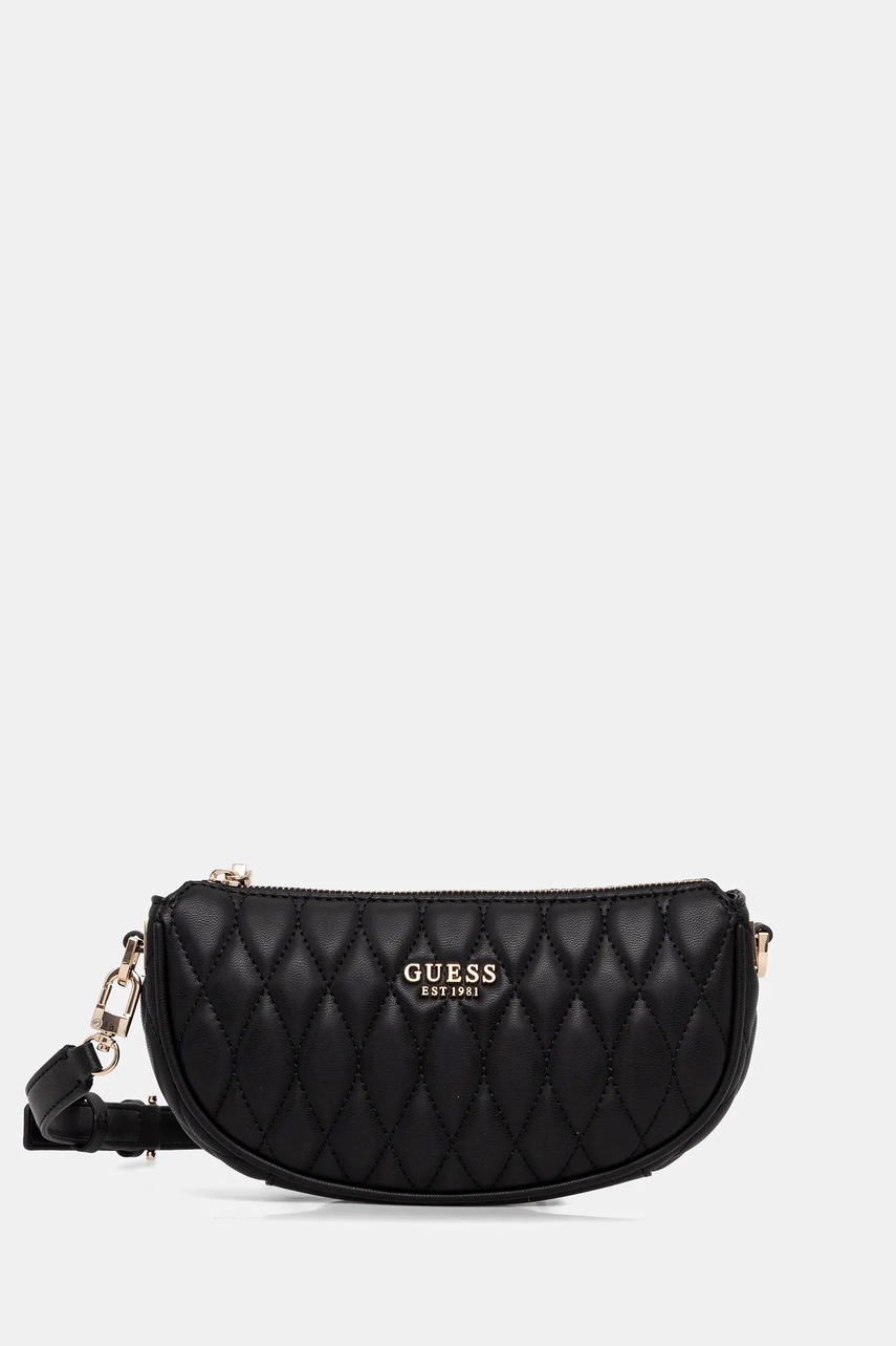 Levně Kabelka Guess VALLA černá barva, HWQG81 22720