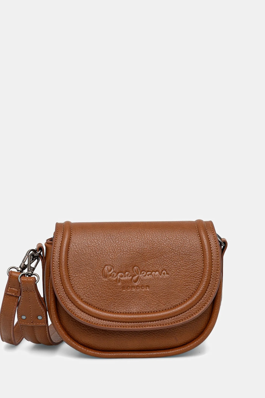 Pepe Jeans poșetă culoarea maro, PL0300006
