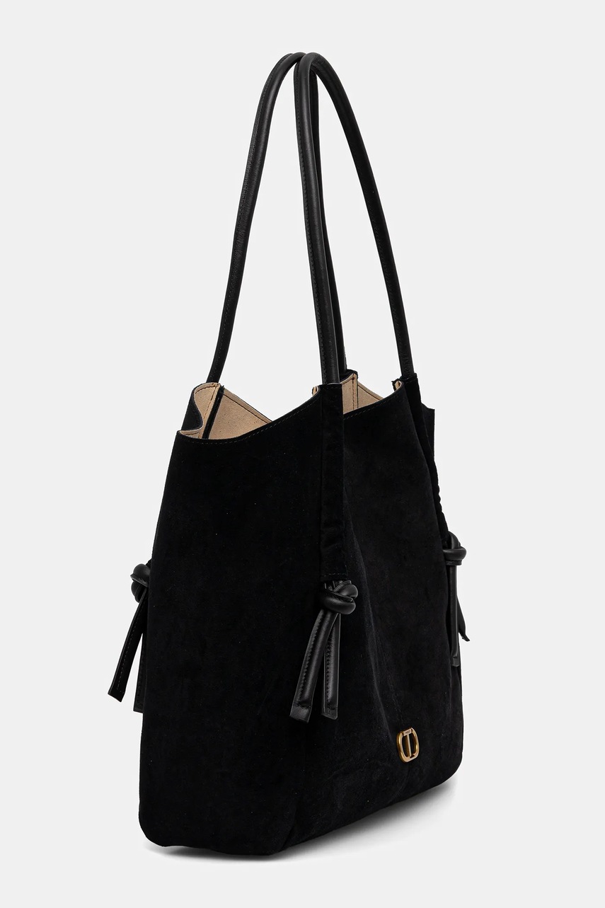 Замшевая сумочка Twinset цвет чёрный 252TD8350