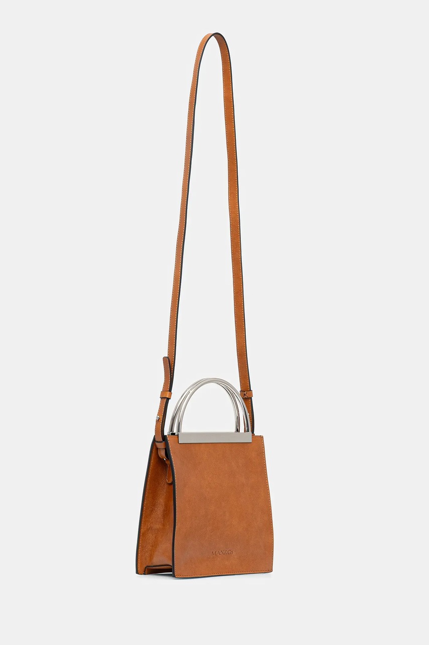 Кожаная сумочка MAX&Co. цвет коричневый 2526516036200