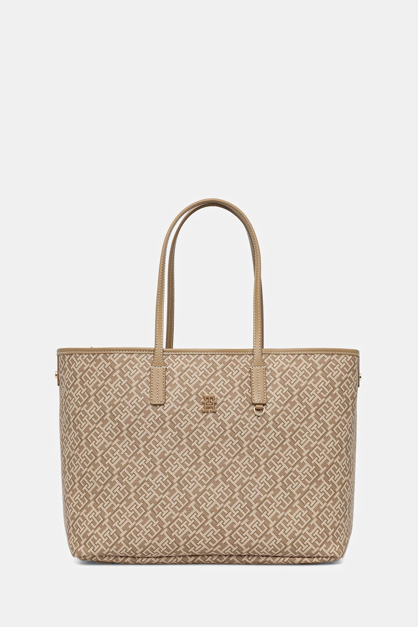 Levně Kabelka Tommy Hilfiger béžová barva, AW0AW17696