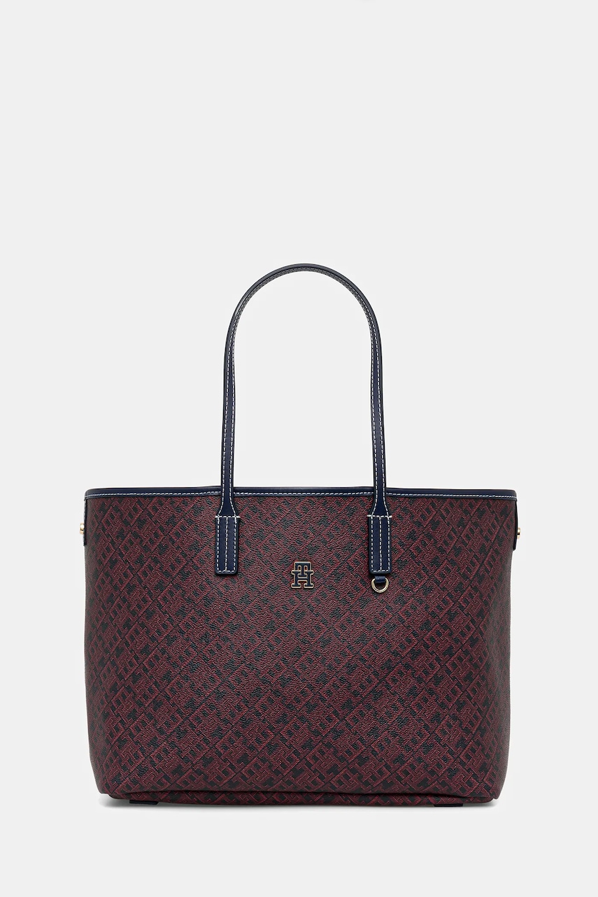Levně Kabelka Tommy Hilfiger červená barva, AW0AW17696