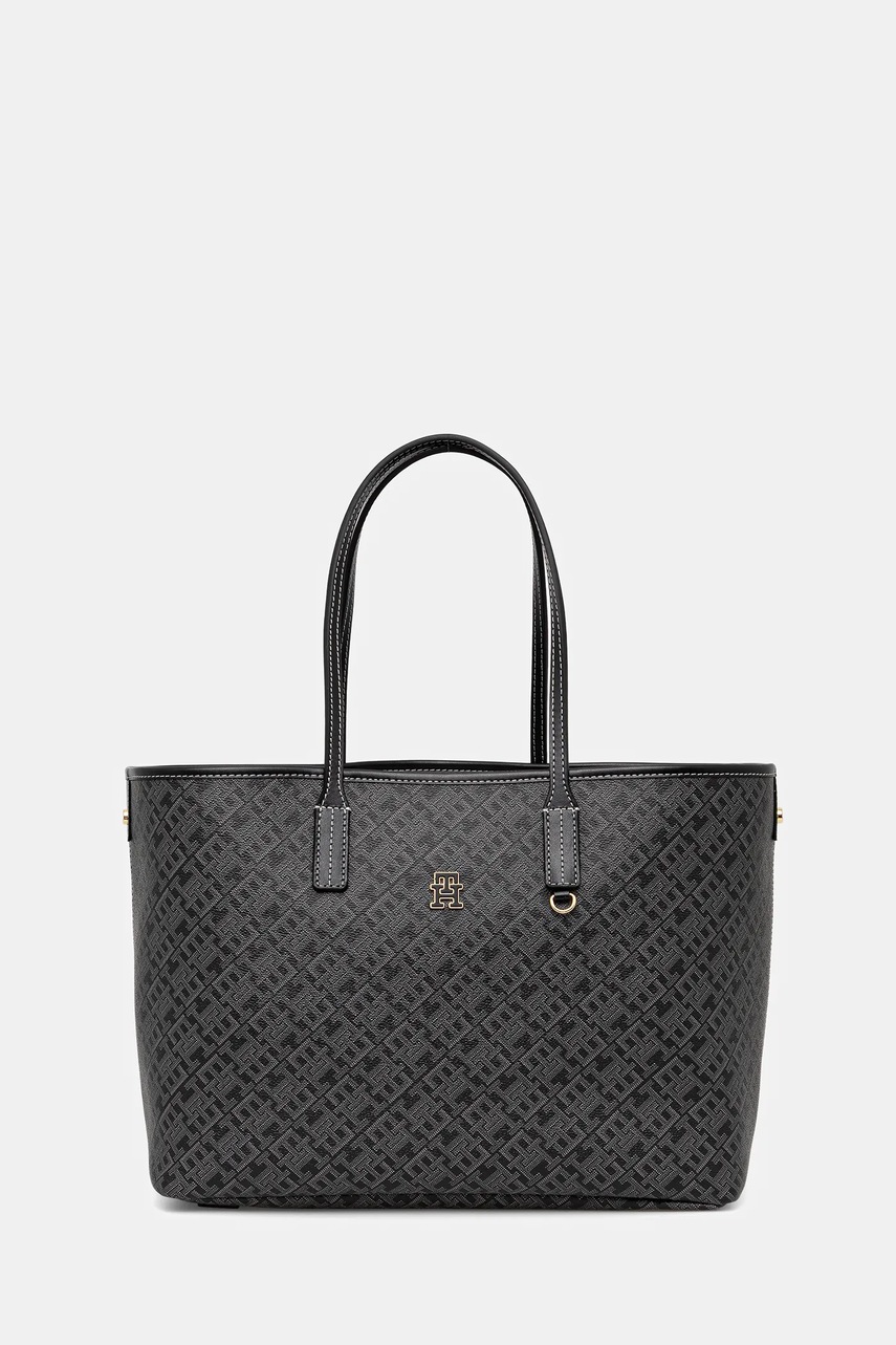 Levně Kabelka Tommy Hilfiger černá barva, AW0AW17696