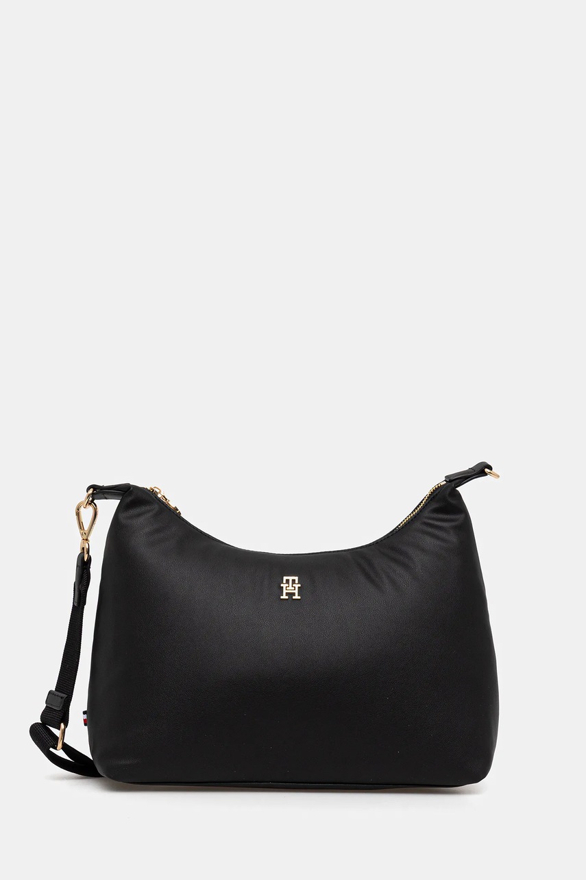 Levně Kabelka Tommy Hilfiger černá barva, AW0AW17701