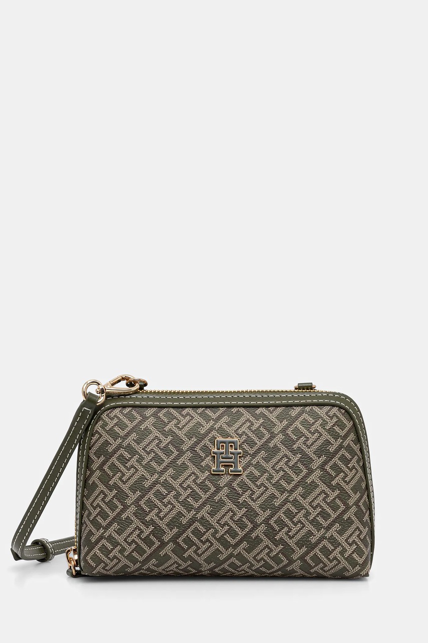 Levně Kabelka Tommy Hilfiger zelená barva, AW0AW17712