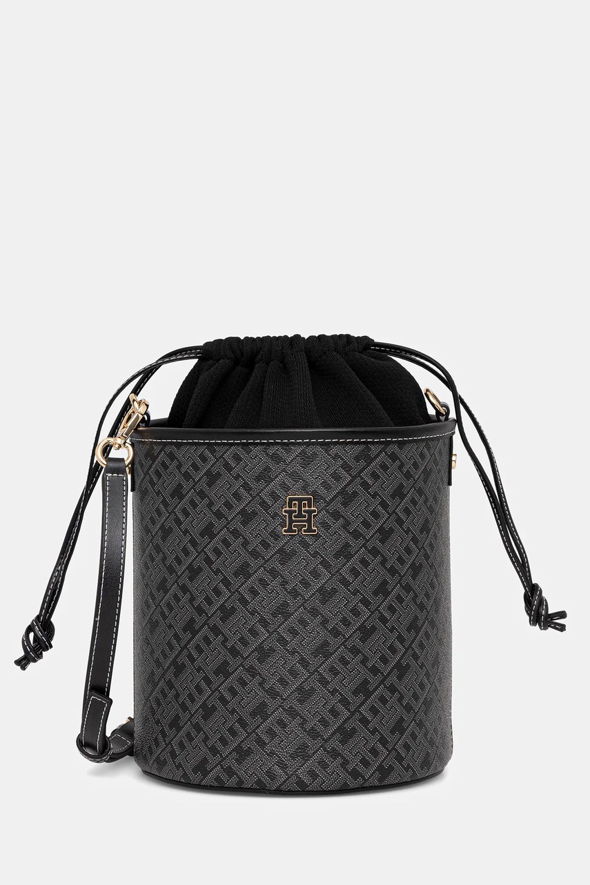 Levně Kabelka Tommy Hilfiger černá barva, AW0AW17713