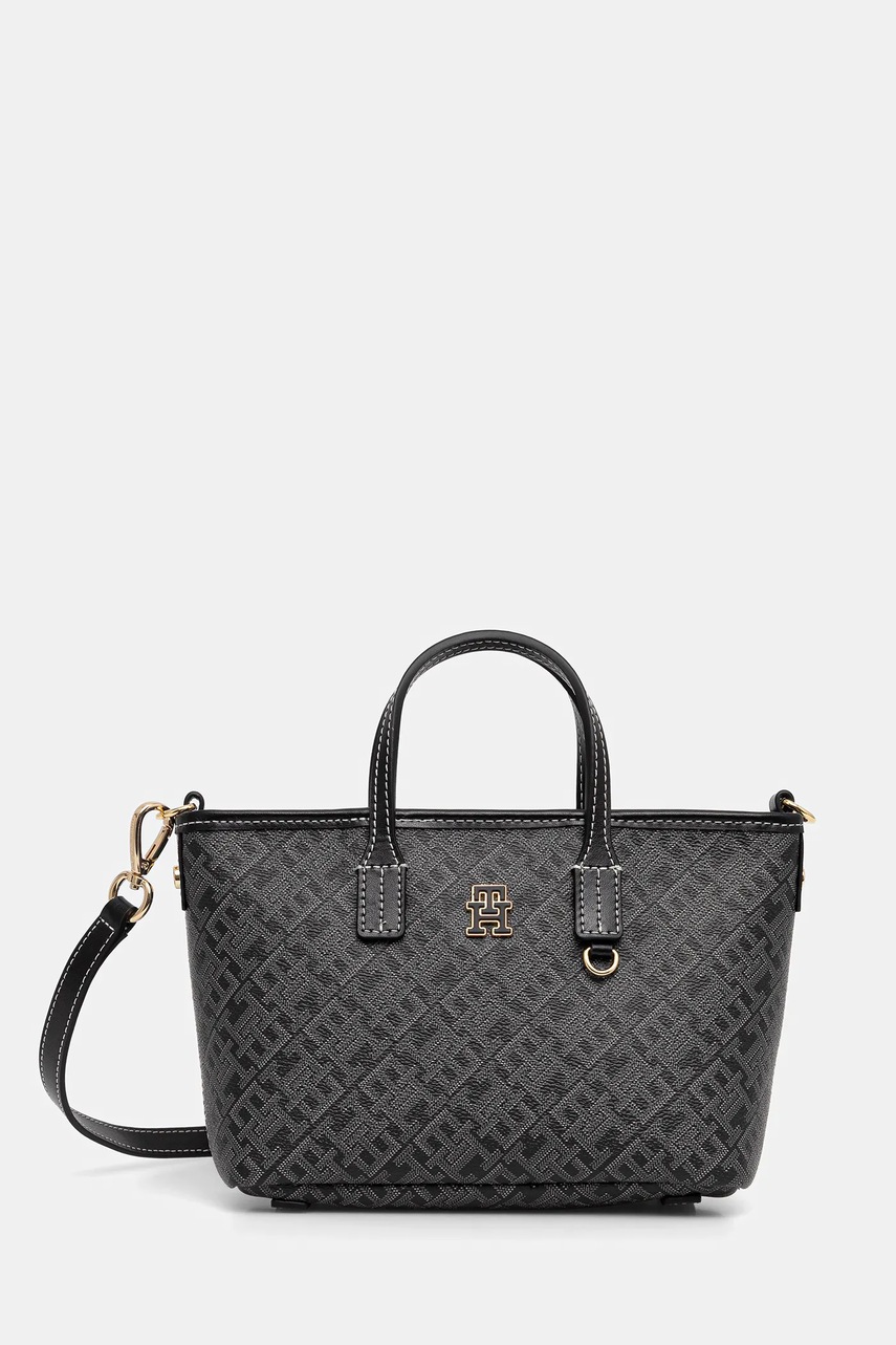 Levně Kabelka Tommy Hilfiger černá barva, AW0AW17717