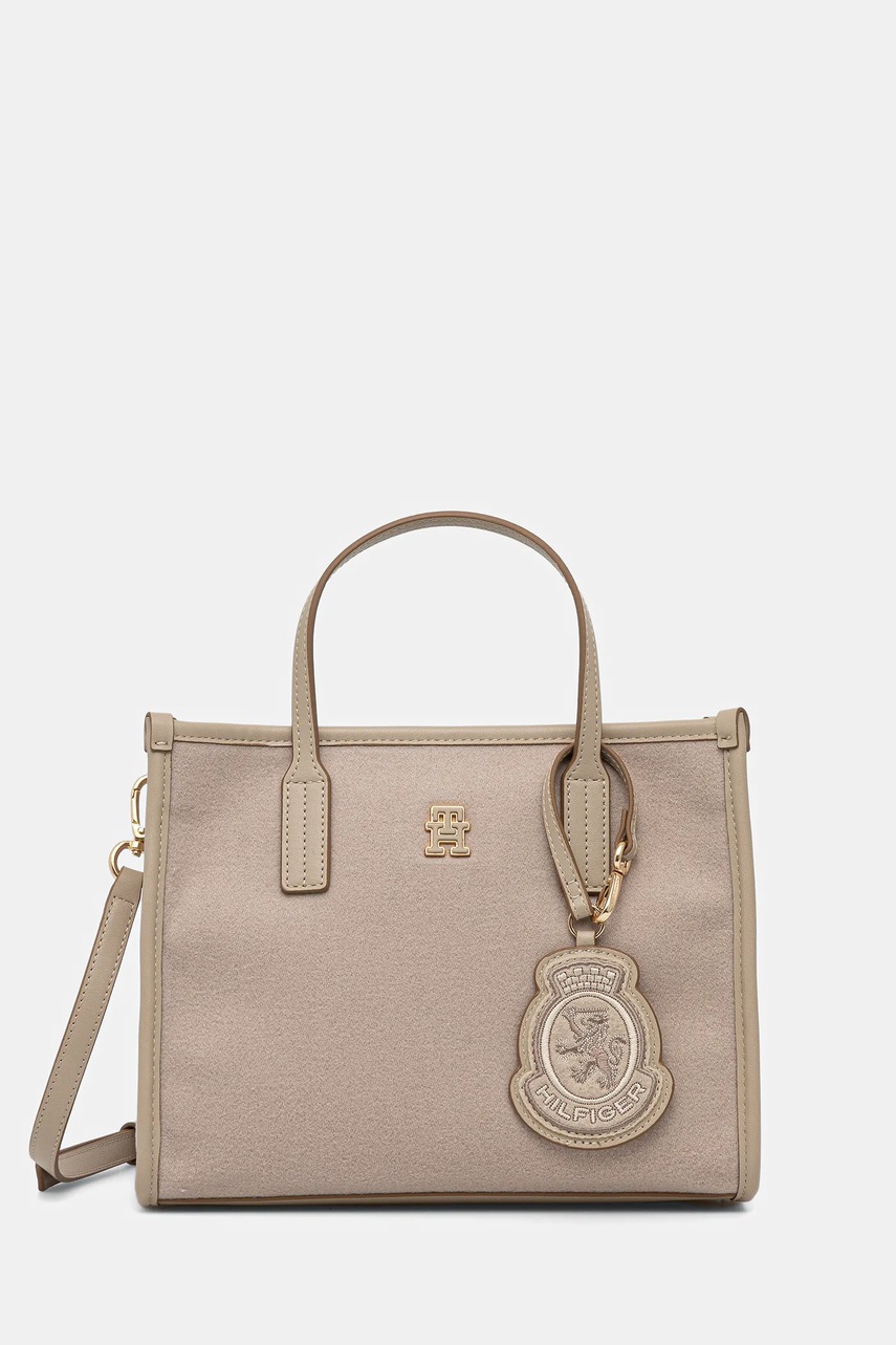 Levně Kabelka Tommy Hilfiger béžová barva, AW0AW17852