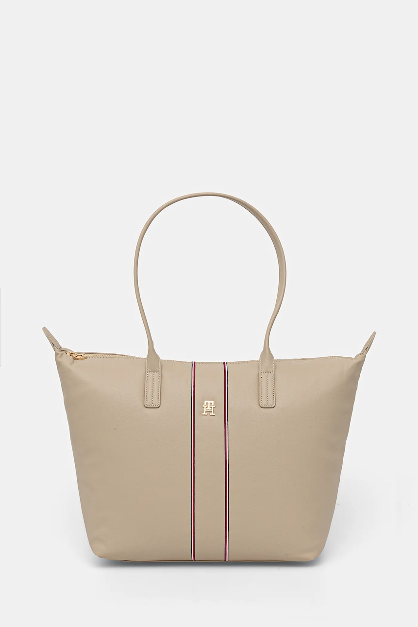 Levně Kabelka Tommy Hilfiger béžová barva, AW0AW17999