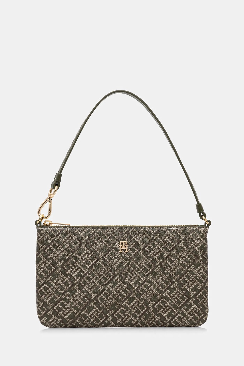 Levně Kabelka Tommy Hilfiger zelená barva, AW0AW18026
