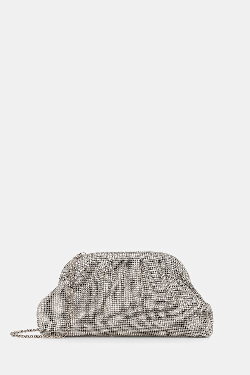 Luisa Spagnoli geantă culoarea argintiu, 542569