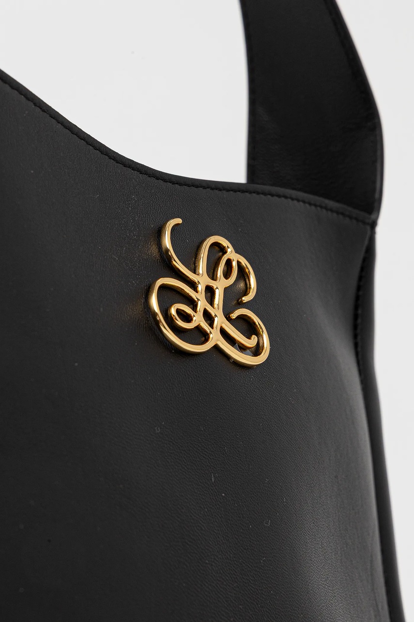 Δερμάτινη τσάντα Luisa Spagnoli χρώμα: μαύρο, 542724 φωτογραφία