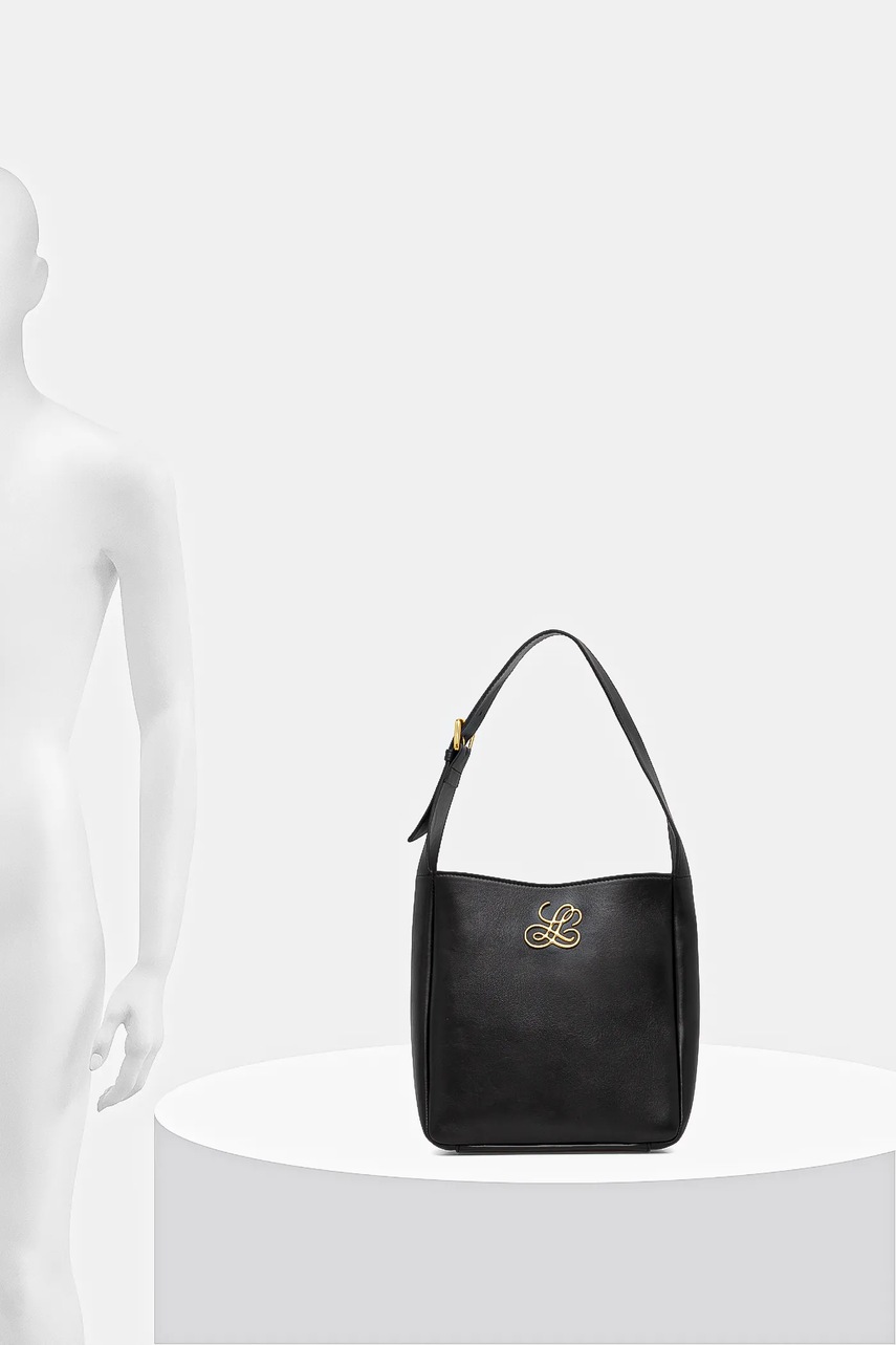 Δερμάτινη τσάντα Luisa Spagnoli χρώμα: μαύρο, 542724 φωτογραφία