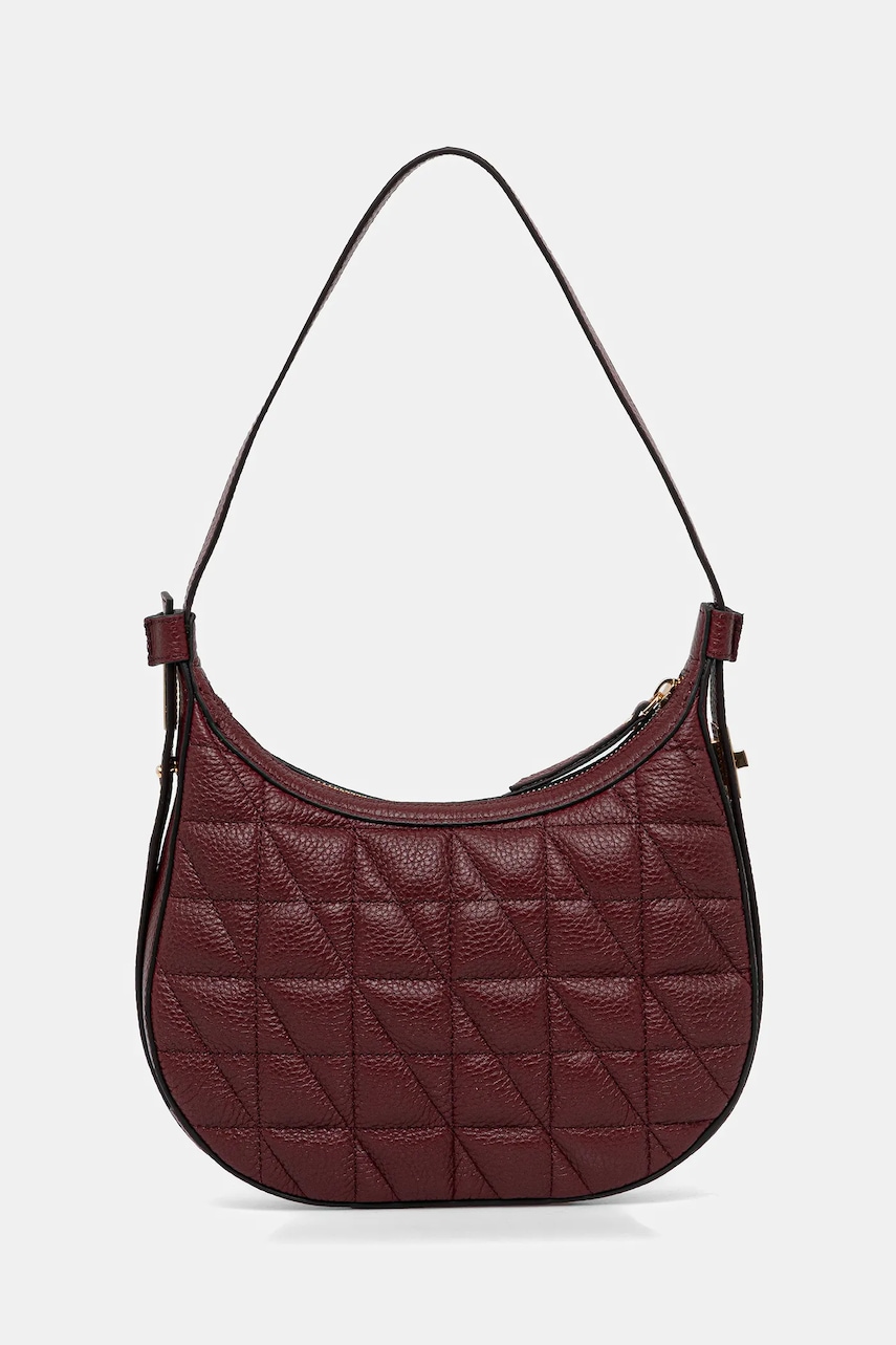 Geox poșetă de piele MARYEMY culoarea bordo, D56ZSA 00046