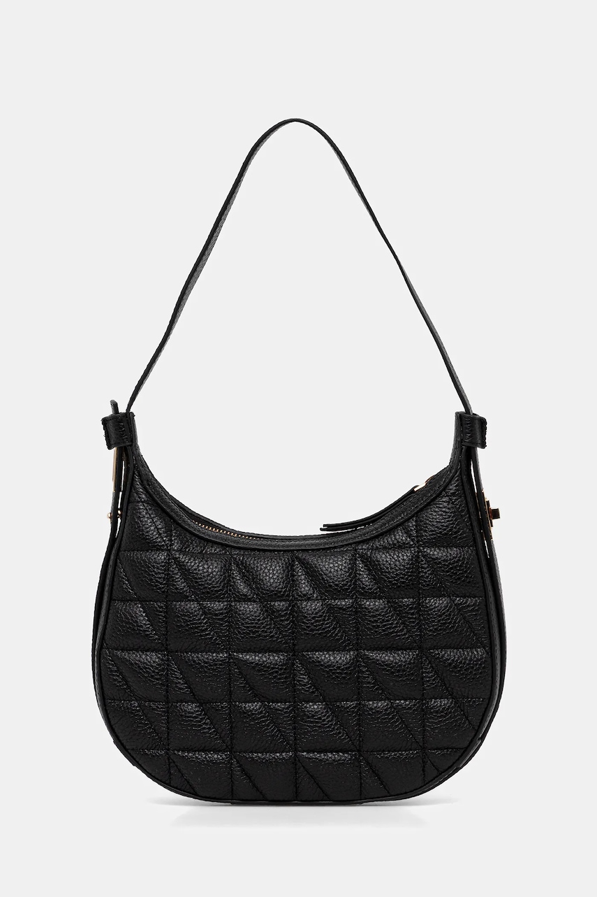 Geox poșetă de piele MARYEMY culoarea negru, D56ZSA 00046