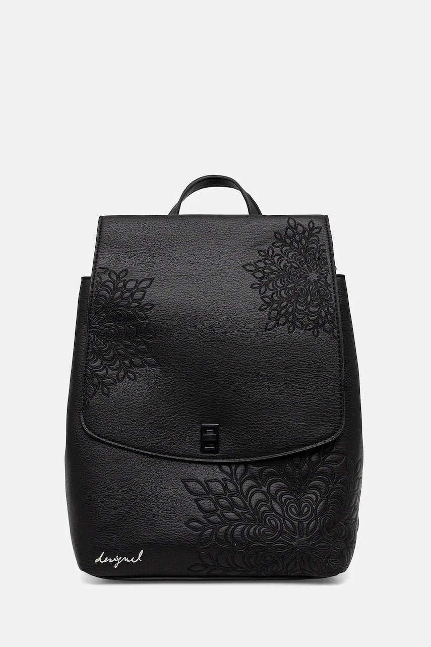 Desigual rucsac SIERRA SUMY MINI STR culoarea negru, mic, uni, 25WAKP19