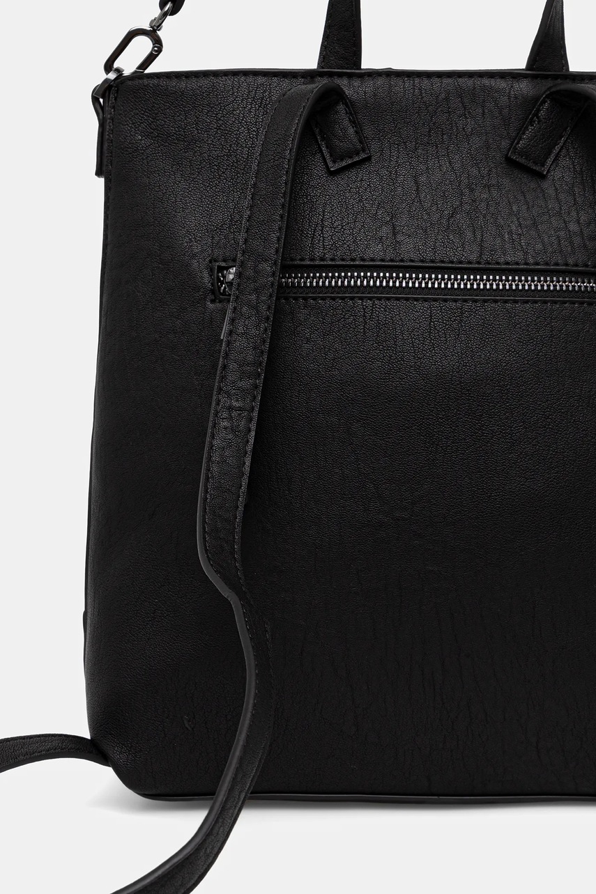 Σακίδιο πλάτης Desigual EMBRO PATCH PRETORIA χρώμα: μαύρο, 25WAKP24 φωτογραφία