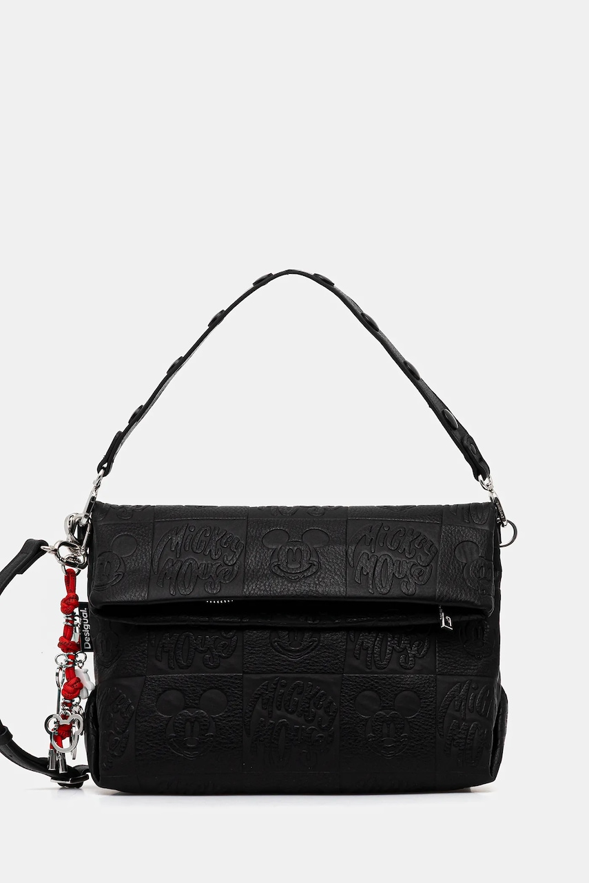 Desigual poșetă ALL MICKEY LOVERTY 4. culoarea negru, 25WAXP21