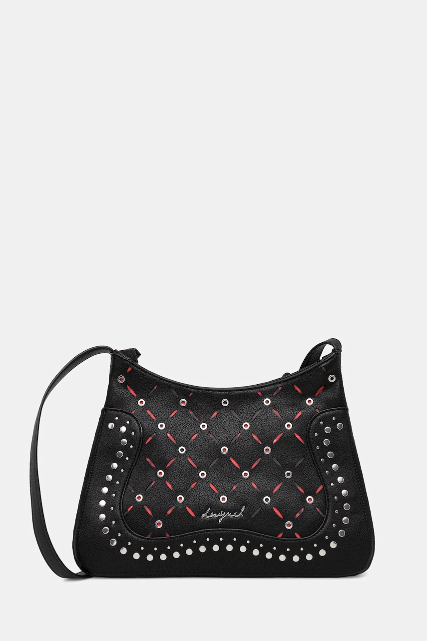 Levně Kabelka Desigual YANKEE MANAOS BLACK černá barva, 25WAXP38