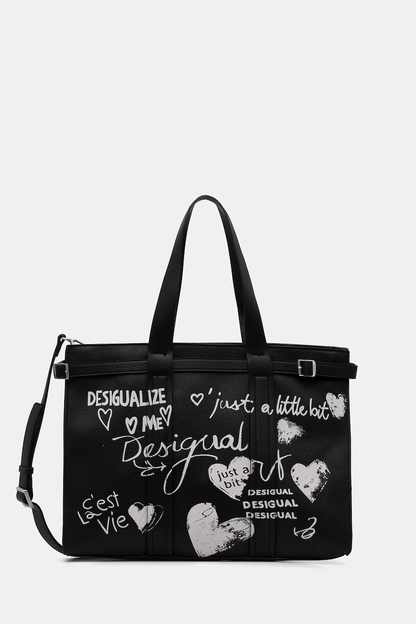 Desigual poșetă SESHAT HOBART culoarea negru, 25WAXPA5