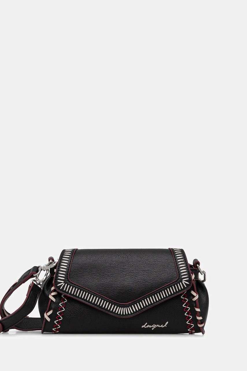 Desigual poșetă MANHATTAN PESPUNTES Z culoarea negru, 25WAXPBE