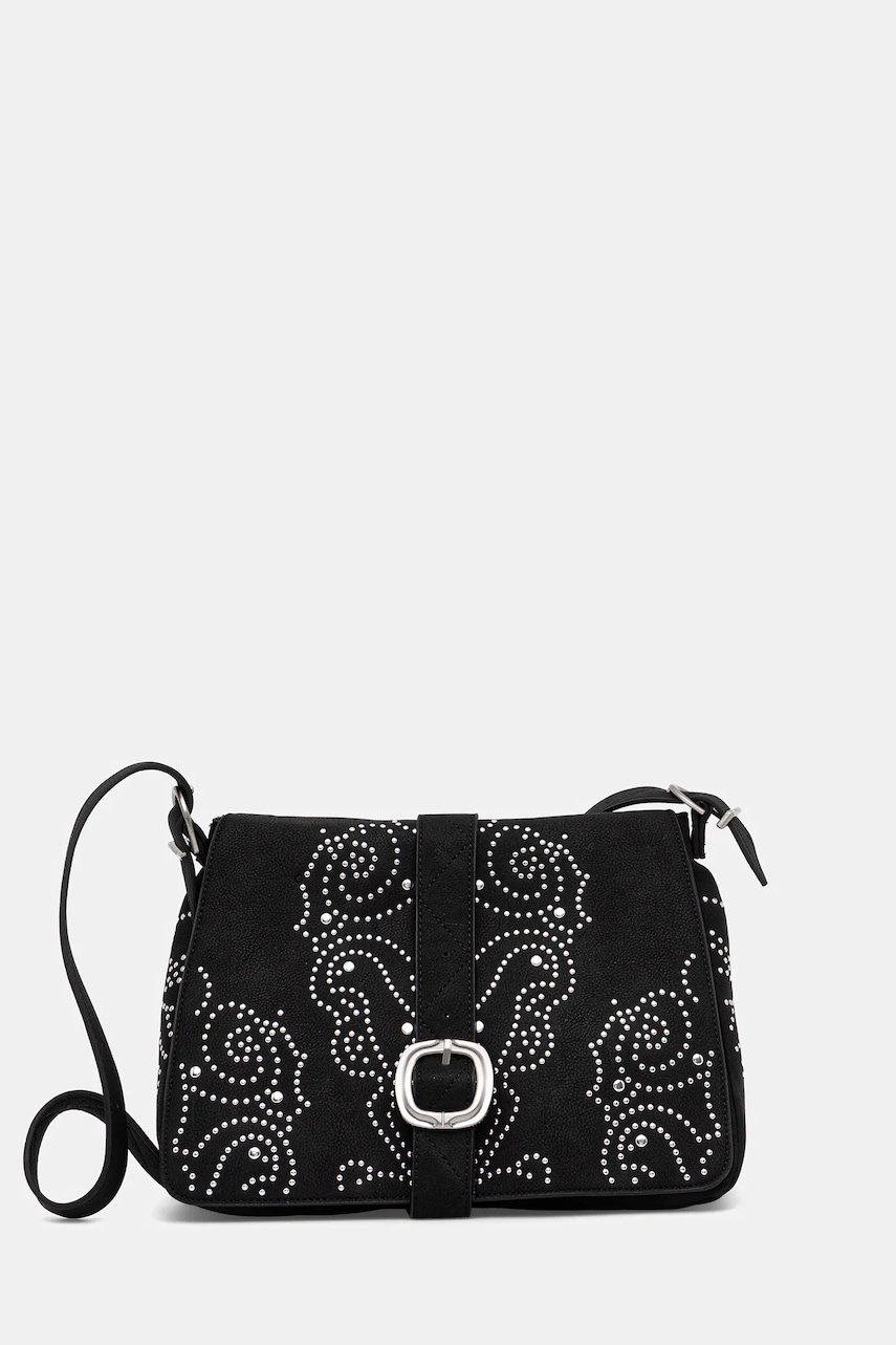 Desigual poșetă POKER FACE POSADAS MI culoarea negru, 25WAXPBH