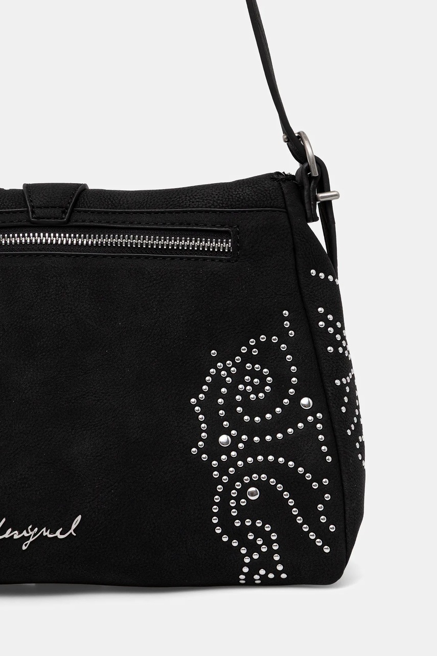 Τσάντα Desigual POKER FACE POSADAS MI χρώμα: μαύρο, 25WAXPBH φωτογραφία