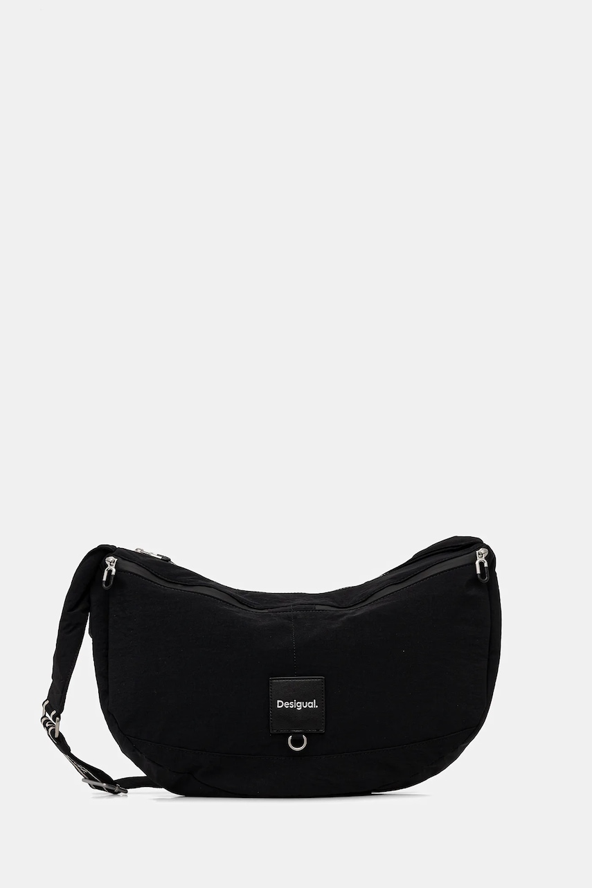 Desigual geantă TRAVELLING CANGAS culoarea negru, 25WAXY15