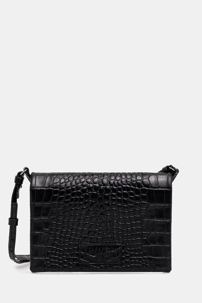 MM6 Maison Margiela poșetă de piele culoarea negru, SA6WF0001.P8650.T8013