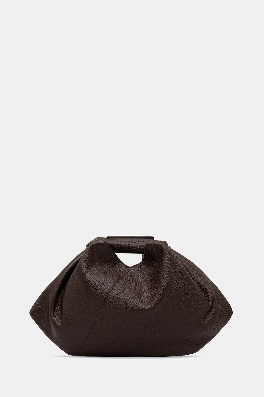 MM6 Maison Margiela poșetă de piele culoarea maro, SB5WD0029.P7255.T2625