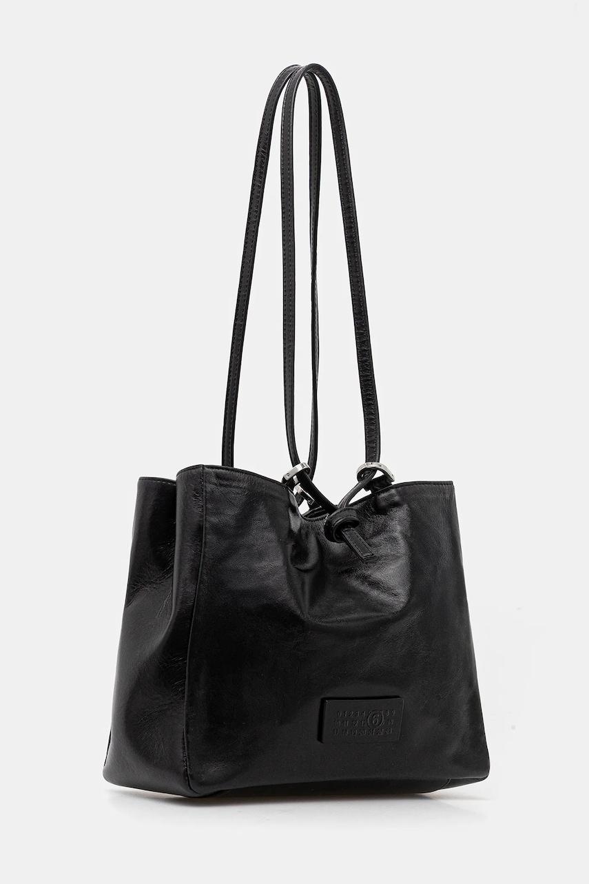 Кожаная сумочка MM6 Maison Margiela цвет чёрный SB5ZH0021.P7187.T8013 Кожаная сумочка MM6 Maison Margiela цвет чёрный SB5ZH0021.P7187.T8013