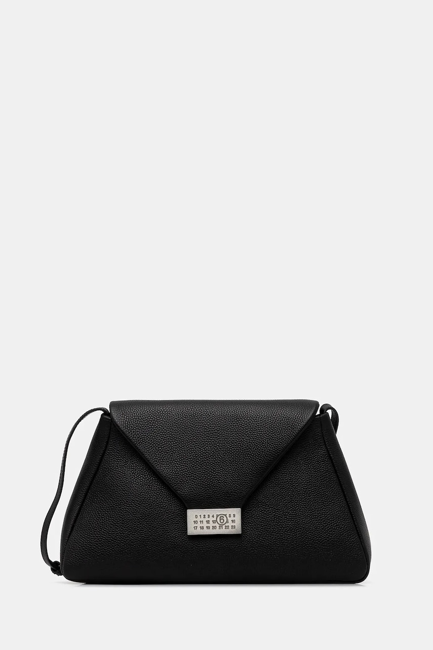 MM6 Maison Margiela poșetă de piele culoarea negru, SB5ZH0023.P7255.T8013