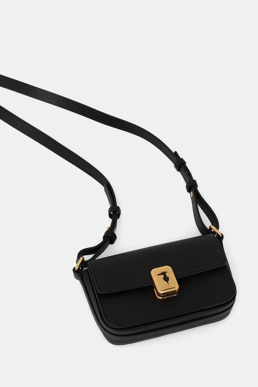Кожаная сумочка Trussardi цвет чёрный Z601E106075N Кожаная сумочка Trussardi цвет чёрный Z601E106075N