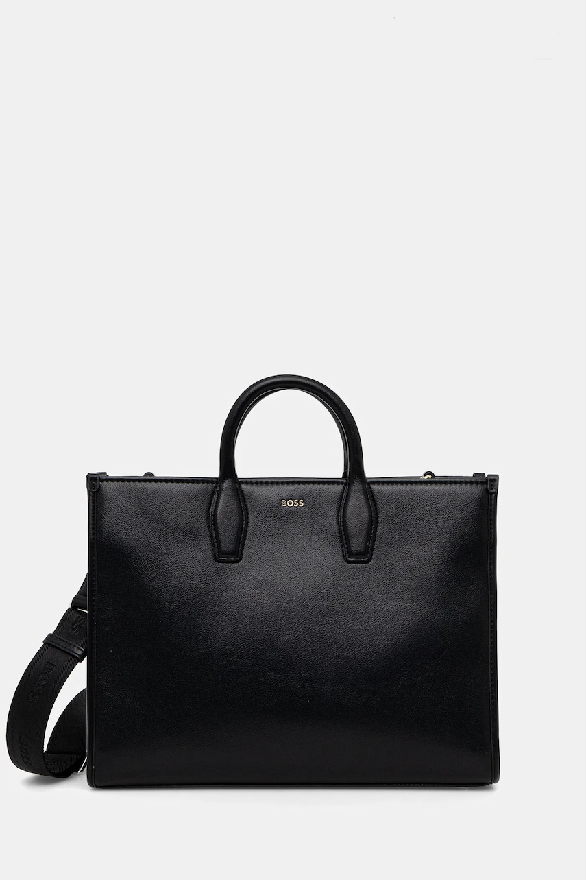 Kabelka BOSS Sandy MED Tote černá barva, 50547947