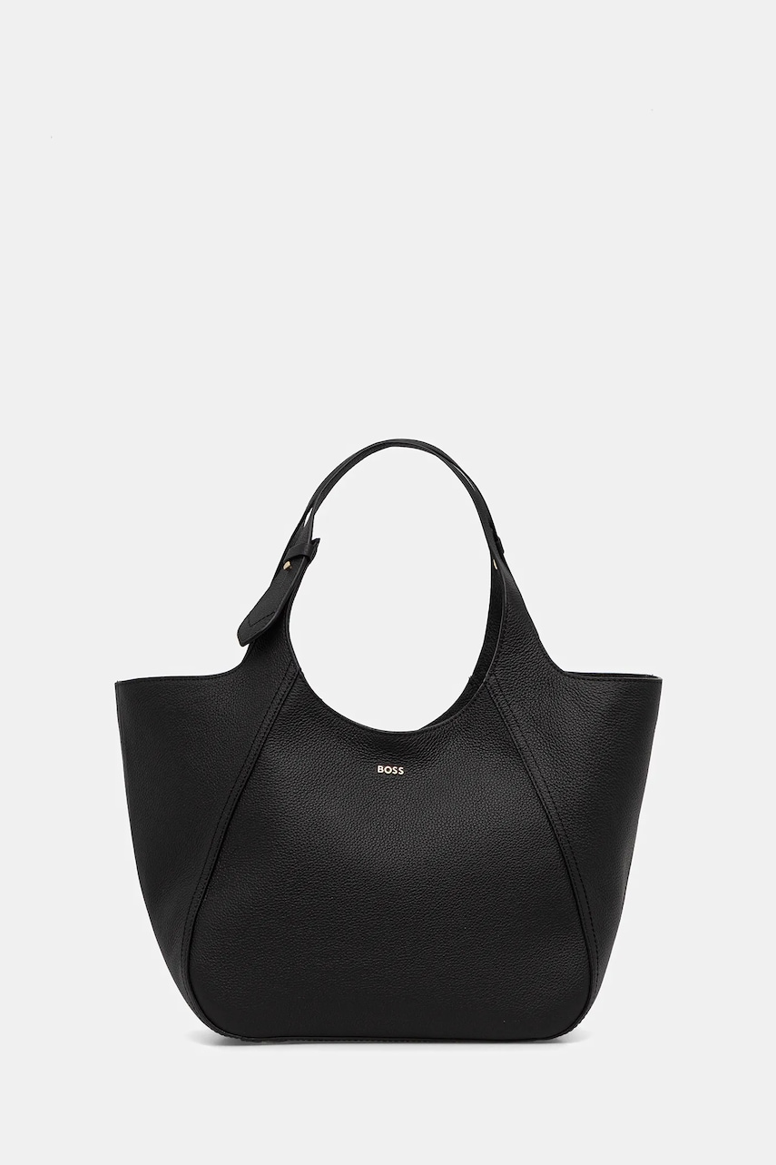 BOSS geantă de piele Lenah Big Tote