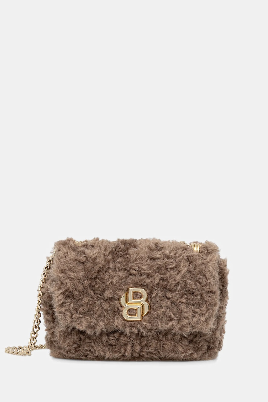 Kabelka BOSS B_ICON S Sh. Bag FUR hnědá barva, 50552195